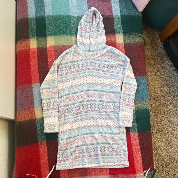 Nautica Other - Nautica Pastel Fair Isle Hooded Pullover in Pink & Blue
